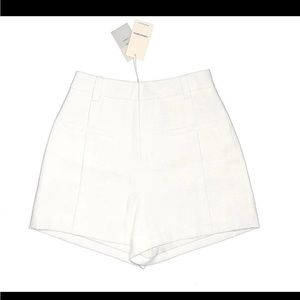 white commense high waisted short NWT